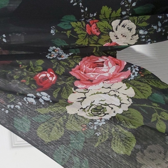 NEW Loft Floral Tie Waist Dress Size Medium M - Picture 8 of 12